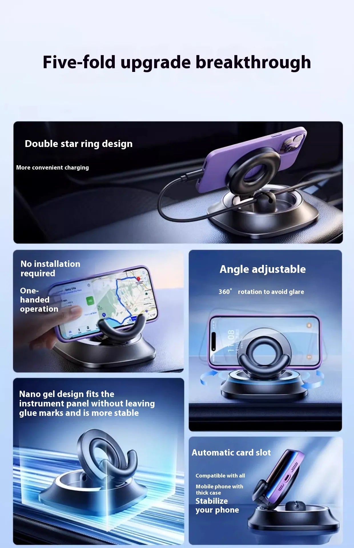 Adjustable Car Mount Magnetic Phone Holder - ShopLaredo