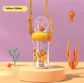Children's Whale Cartoon Diving Fountain Water Bottle - Tritan Leakproof Sippy Cup (Various Sizes & Colors) - ShopLaredo