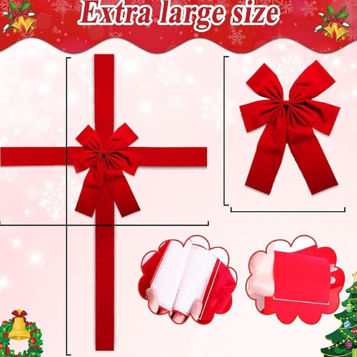 Christmas Door Hanging Bow Ribbon - ShopLaredo