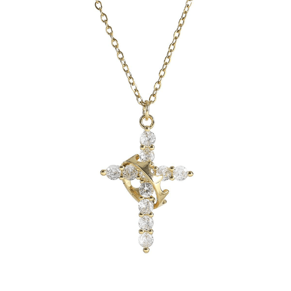 Crown Cross Necklace - ShopLaredo