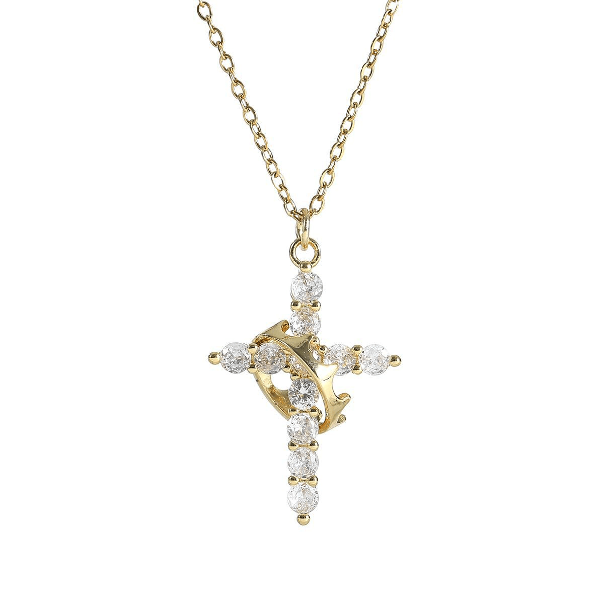 Crown Cross Necklace - ShopLaredo