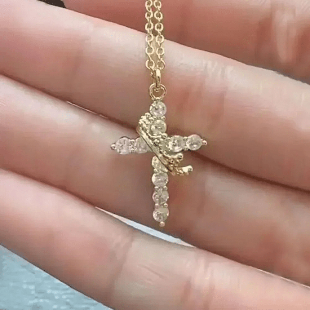 Crown Cross Necklace - ShopLaredo