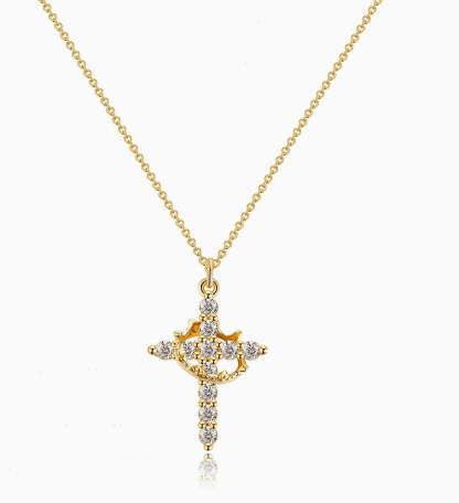 Crown Cross Necklace - ShopLaredo