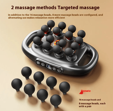 Deep Tissue Muscle Massage Gun, 8/16 Heads - ShopLaredo