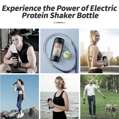 Electric Portable Whey Protein Shaker Bottle - Ultimate Electric Protein Shaker Bottle for Smooth Blends - ShopLaredo