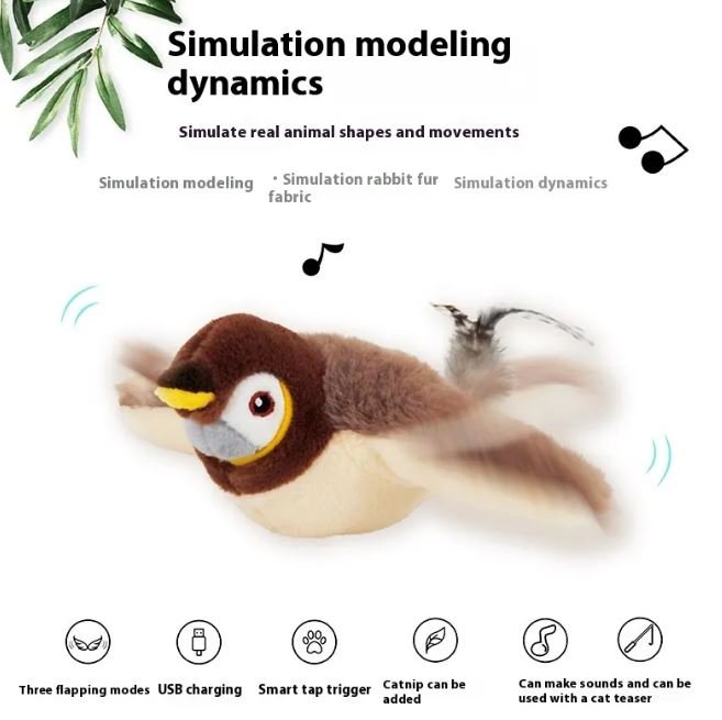 Flapping Bird Cat Toy - ShopLaredo