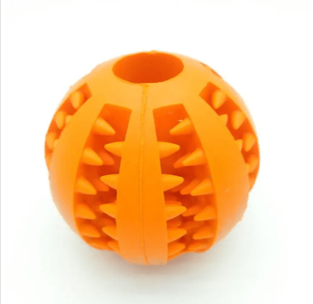 Interactive Rubber Slow Feeder Dog Ball - ShopLaredo