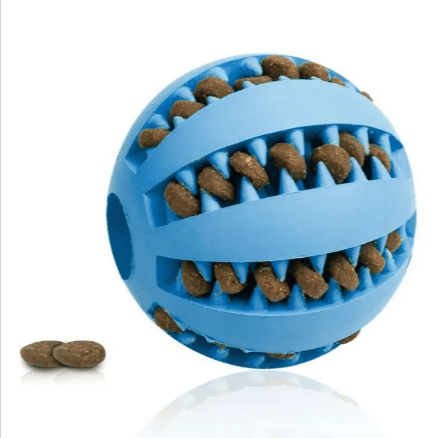 Interactive Rubber Slow Feeder Dog Ball - ShopLaredo