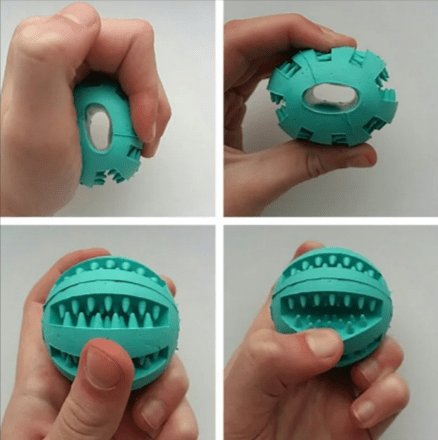 Interactive Rubber Slow Feeder Dog Ball - ShopLaredo