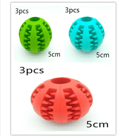 Interactive Rubber Slow Feeder Dog Ball - ShopLaredo