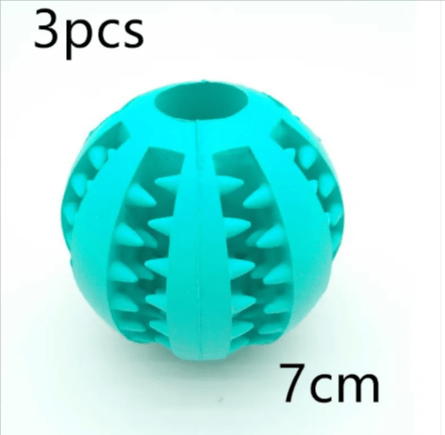 Interactive Rubber Slow Feeder Dog Ball - ShopLaredo
