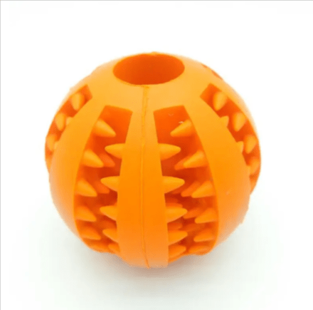 Interactive Rubber Slow Feeder Dog Ball - ShopLaredo