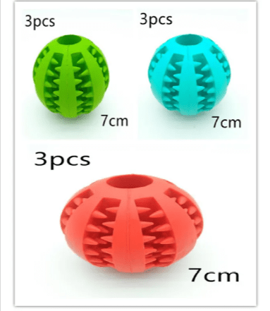 Interactive Rubber Slow Feeder Dog Ball - ShopLaredo