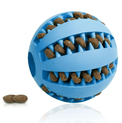 Interactive Rubber Slow Feeder Dog Ball - ShopLaredo