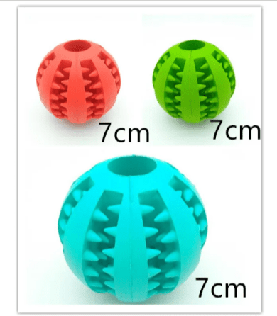 Interactive Rubber Slow Feeder Dog Ball - ShopLaredo