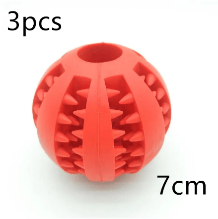 Interactive Rubber Slow Feeder Dog Ball - ShopLaredo