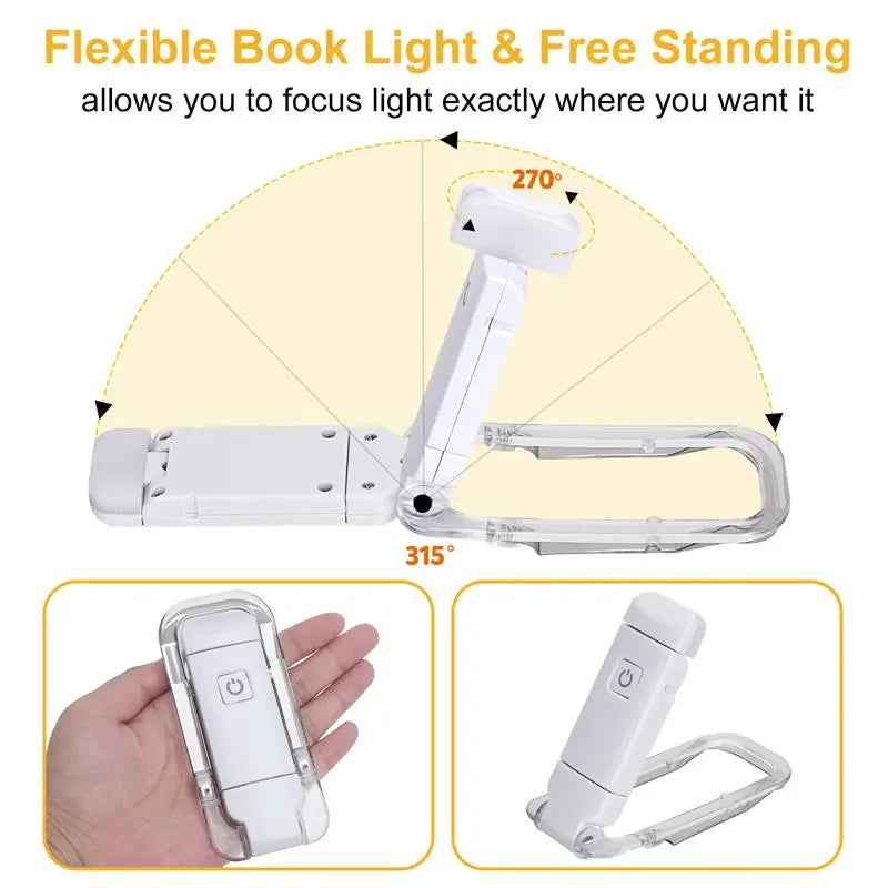 LED USB Rechargeable Book Light Reading Light Eye Protection - ShopLaredo