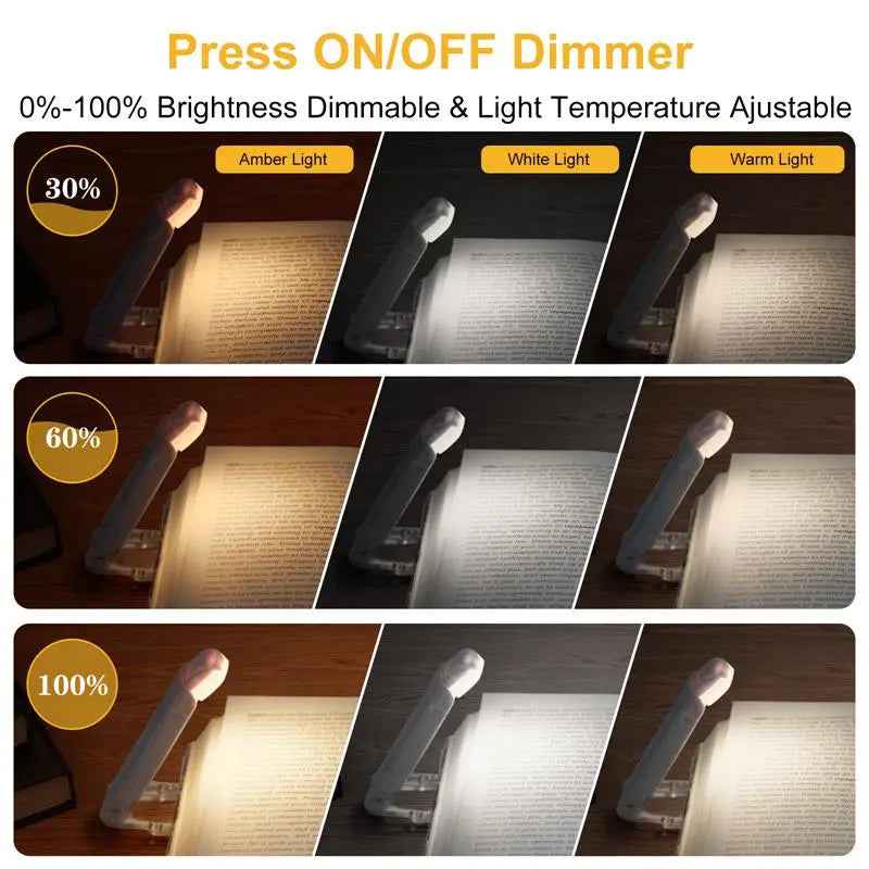 LED USB Rechargeable Book Light Reading Light Eye Protection - ShopLaredo