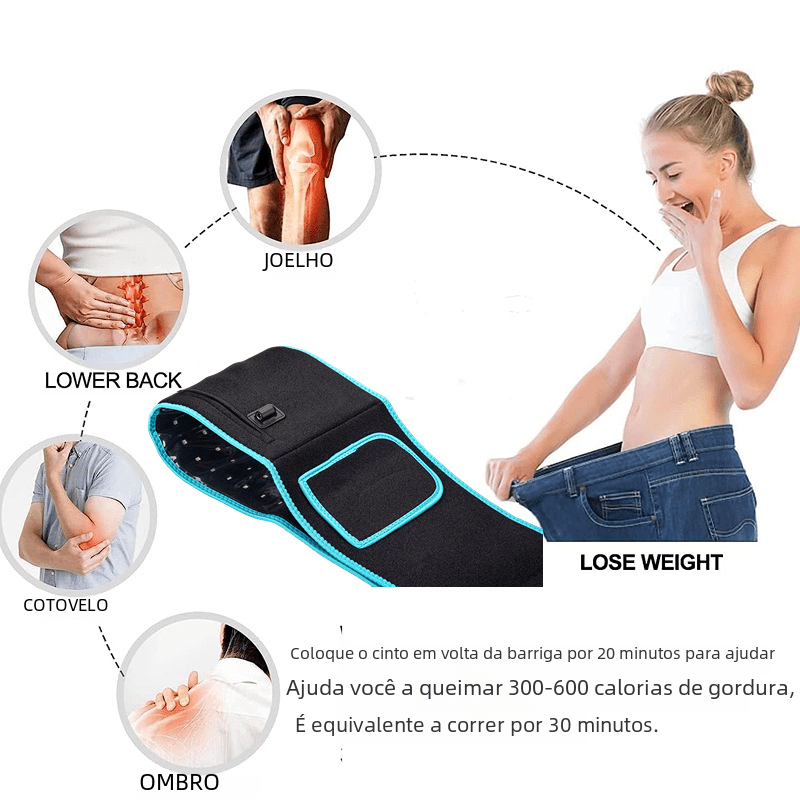 Long Wave Red Light Therapy Heating Waist Belt - ShopLaredo