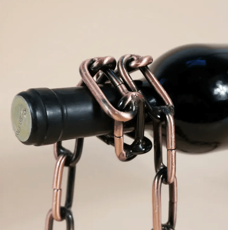 Magic Iron Chain Wine Bottle Holder - ShopLaredo