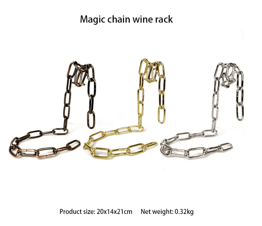 Magic Iron Chain Wine Bottle Holder - ShopLaredo