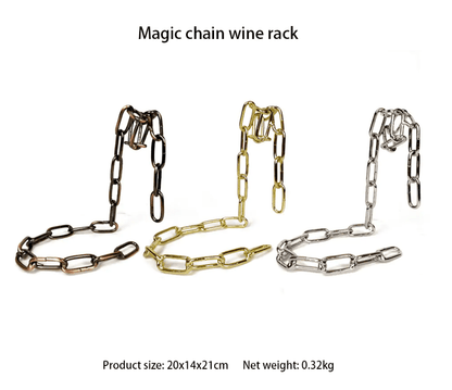 Magic Iron Chain Wine Bottle Holder - ShopLaredo