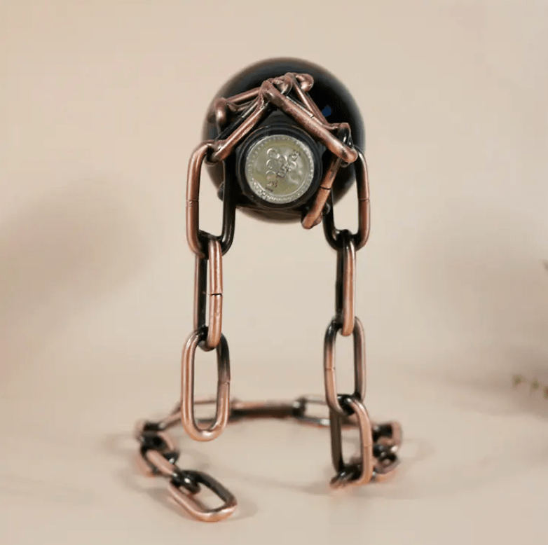 Magic Iron Chain Wine Bottle Holder - ShopLaredo