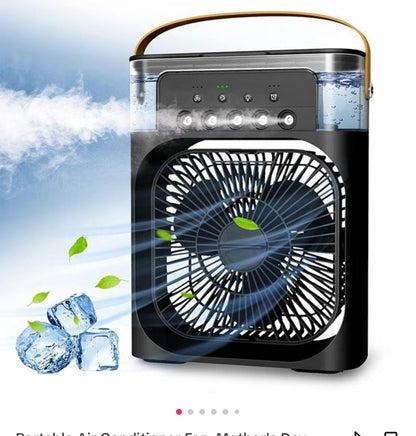 Portable 3 - in - 1 Air Cooler Fan – Mini AC for Room, Office & Car | Fast Cooling + Humidifier | Ships from USA 🇺🇸 | TikTok & Amazon Hot Seller! - ShopLaredo
