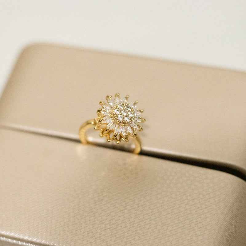 Sunflower Rotation Ring for Anxiety Relief - ShopLaredo