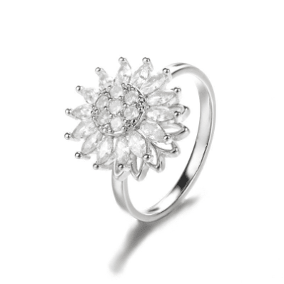 Sunflower Rotation Ring for Anxiety Relief - ShopLaredo