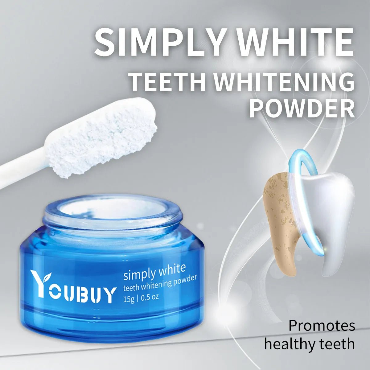 YOUBUY Teeth Whitening Brightening Powder - ShopLaredo